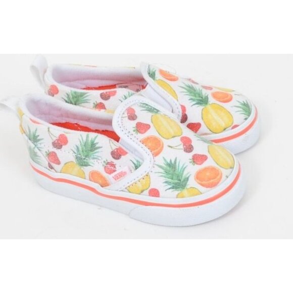 Vans Fruit Slip-on Infant Kids Sneakers Size 6 Slip-on Cherries Oranges NWT - Picture 7 of 8